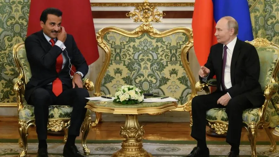 Стартовали переговоры между президентом РФ Путиным и эмиром Катара Аль Тани
