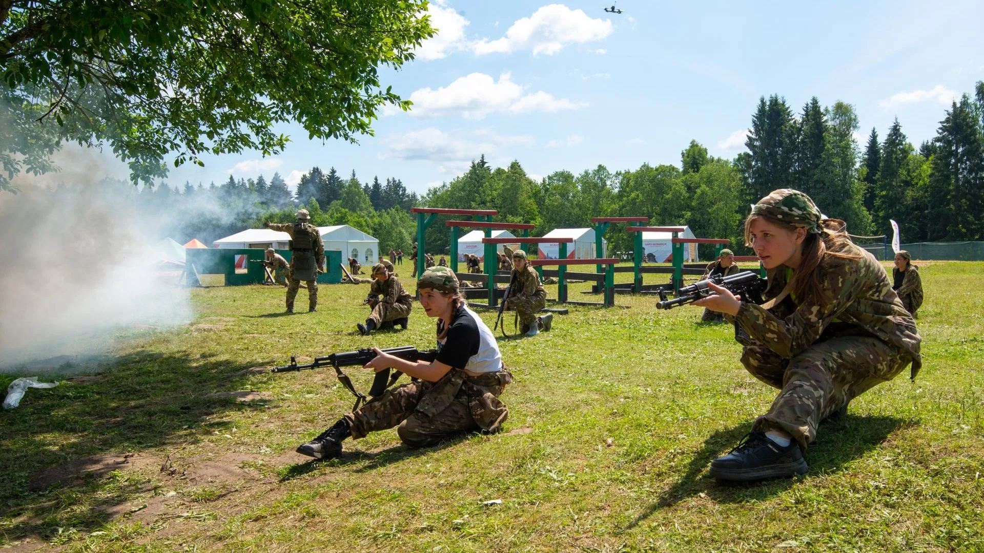 Юнармейцы Богородского округа участвовали на военно-патриотических сборах в Шаховской