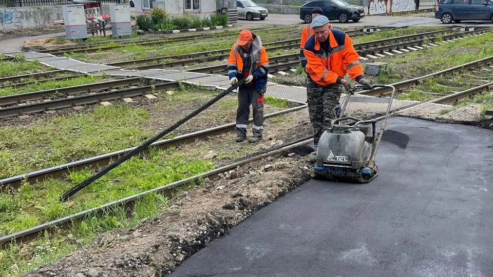 В Люберцах обустроили подход к ж/д пешеходному переходу