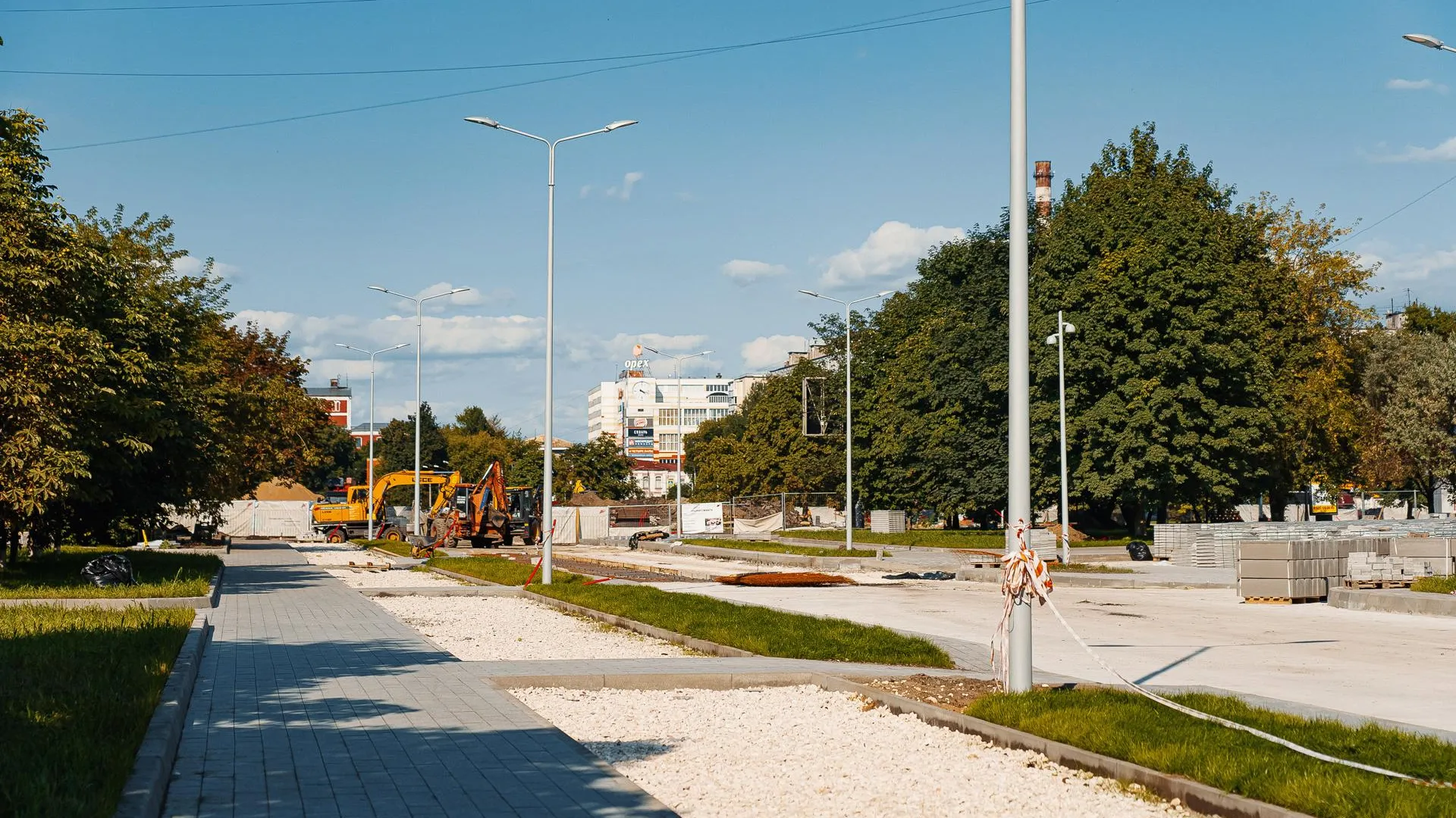 В Орехово-Зуеве благоустроили площадь и бульвар на 68%