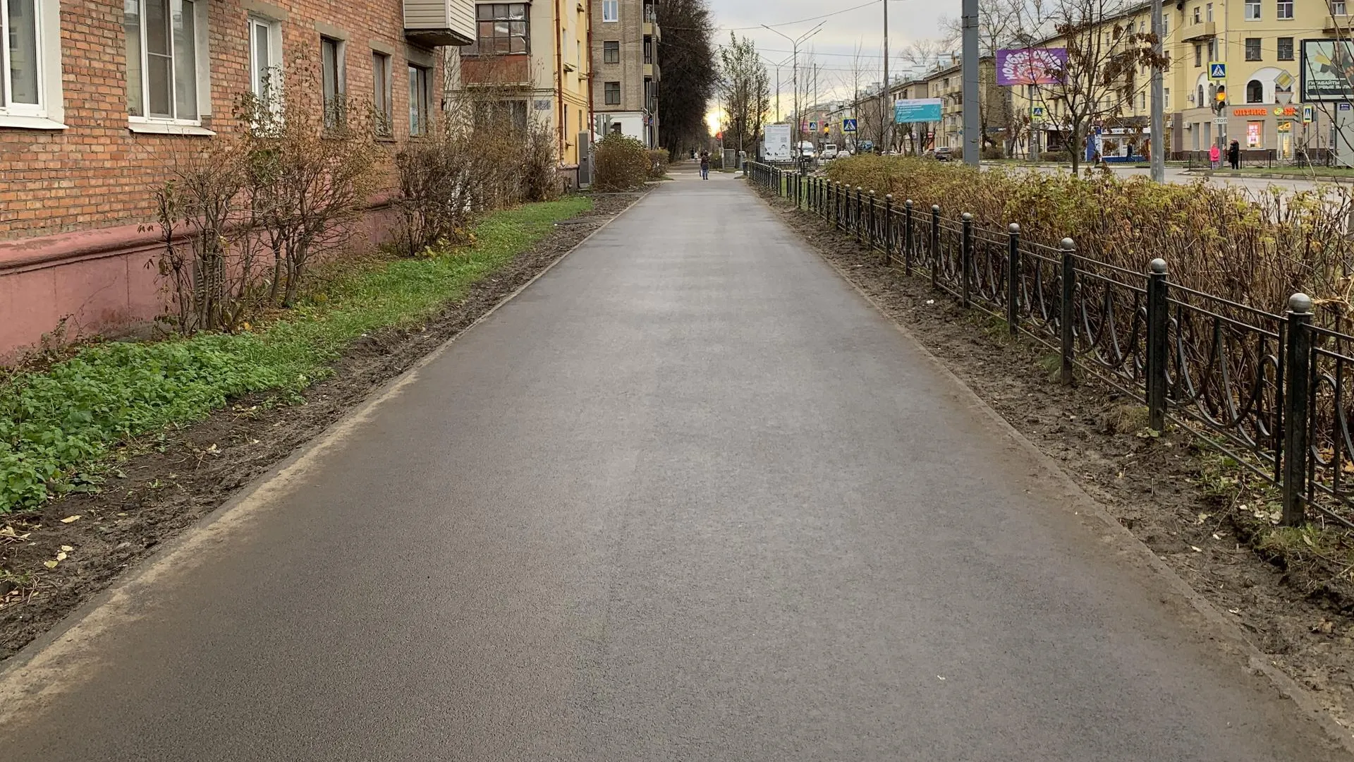 В Электростали проведен ремонт семи тротуаров