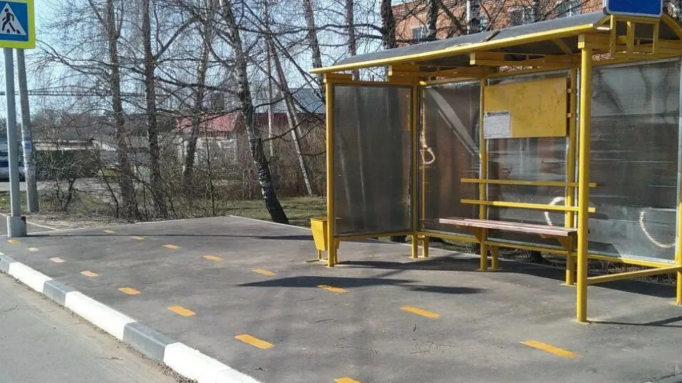 Социальную разметку нанесли на 6,6 тыс остановок общественного транспорта в Подмосковье