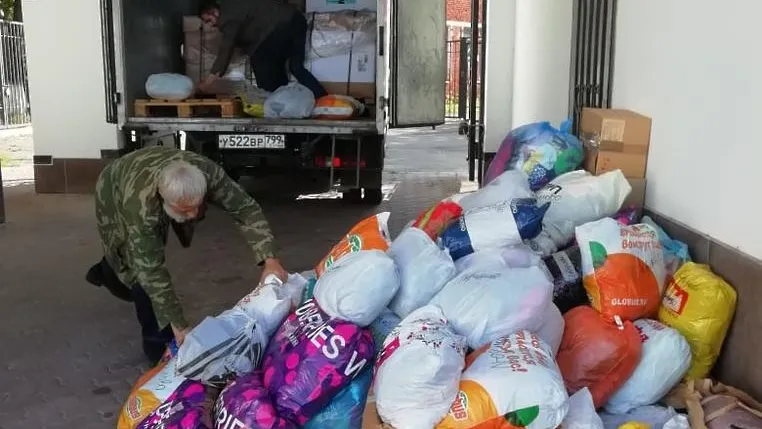 Волонтеры Подольска отправили гуманитарную помощь соцслужбе Калужской области