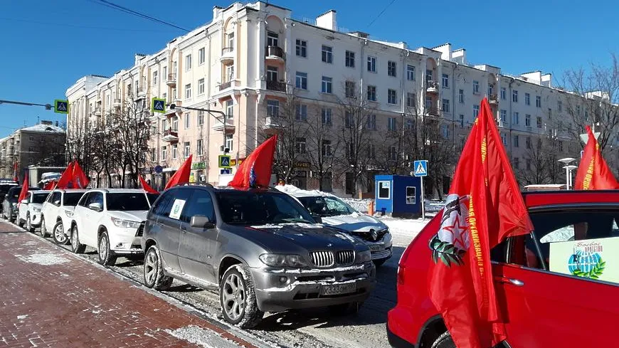 22 автомобиля собрал автопробег в Балашихе к годовщине вывода войск из Афганистана