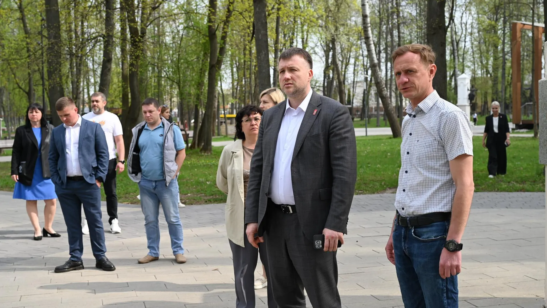 В Серпухове проверили содержание воинских мемориалов