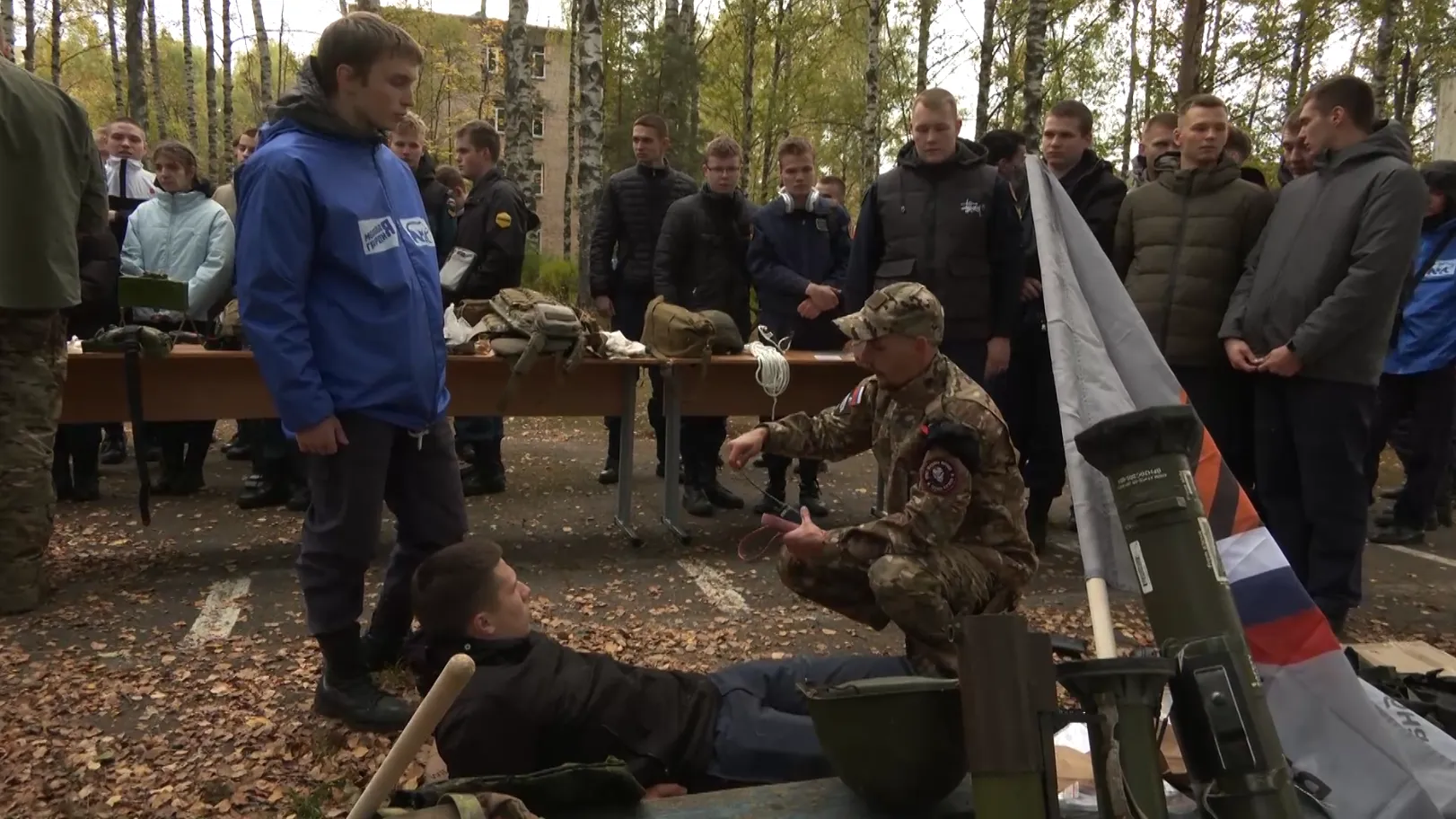 Бойцы СВО провели для студентов Дубны мастер-класс по тактической медицине
