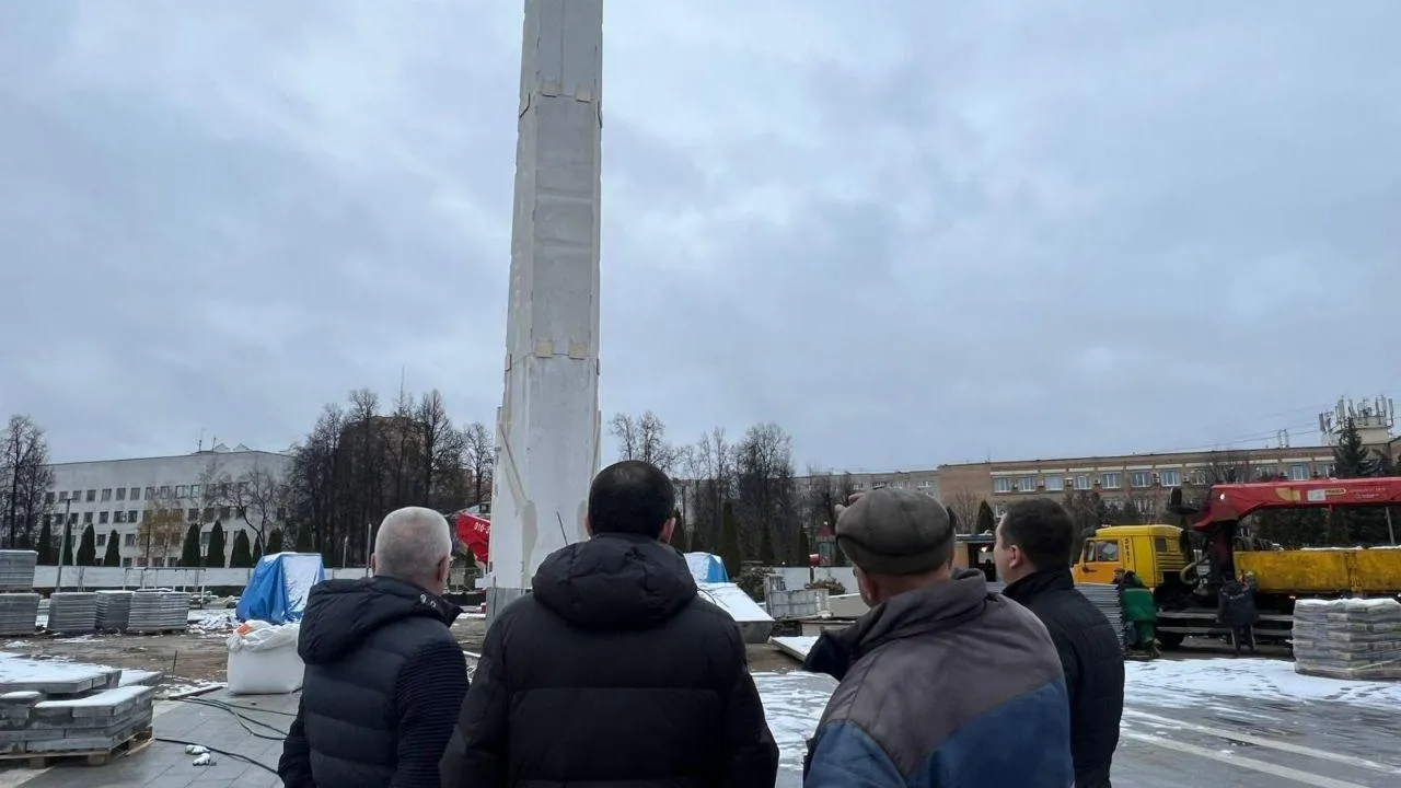 В Подольске устанавливают стелу «Город трудовой доблести»