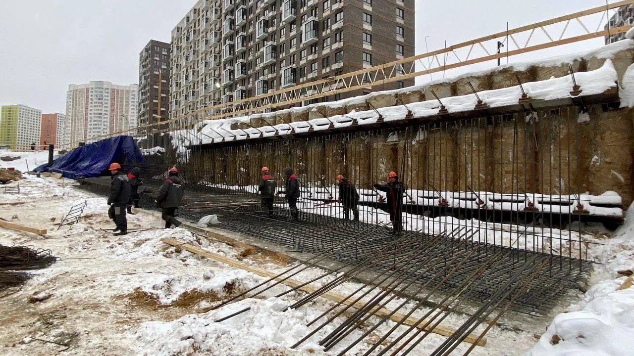 В Путилкове Красногорска приступили к армированию будущих стен тоннеля