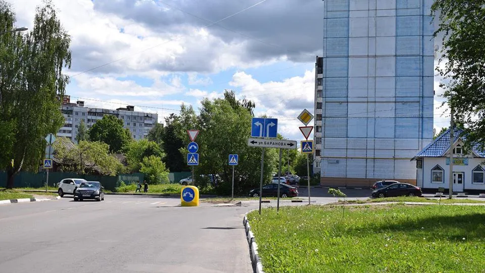 В Солнечногорске организовали съезд с улицы Дзержинского на улицу Баранова