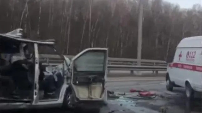 Попавший в ДТП в Домодедове автомобиль ехал из Тулы в Москву