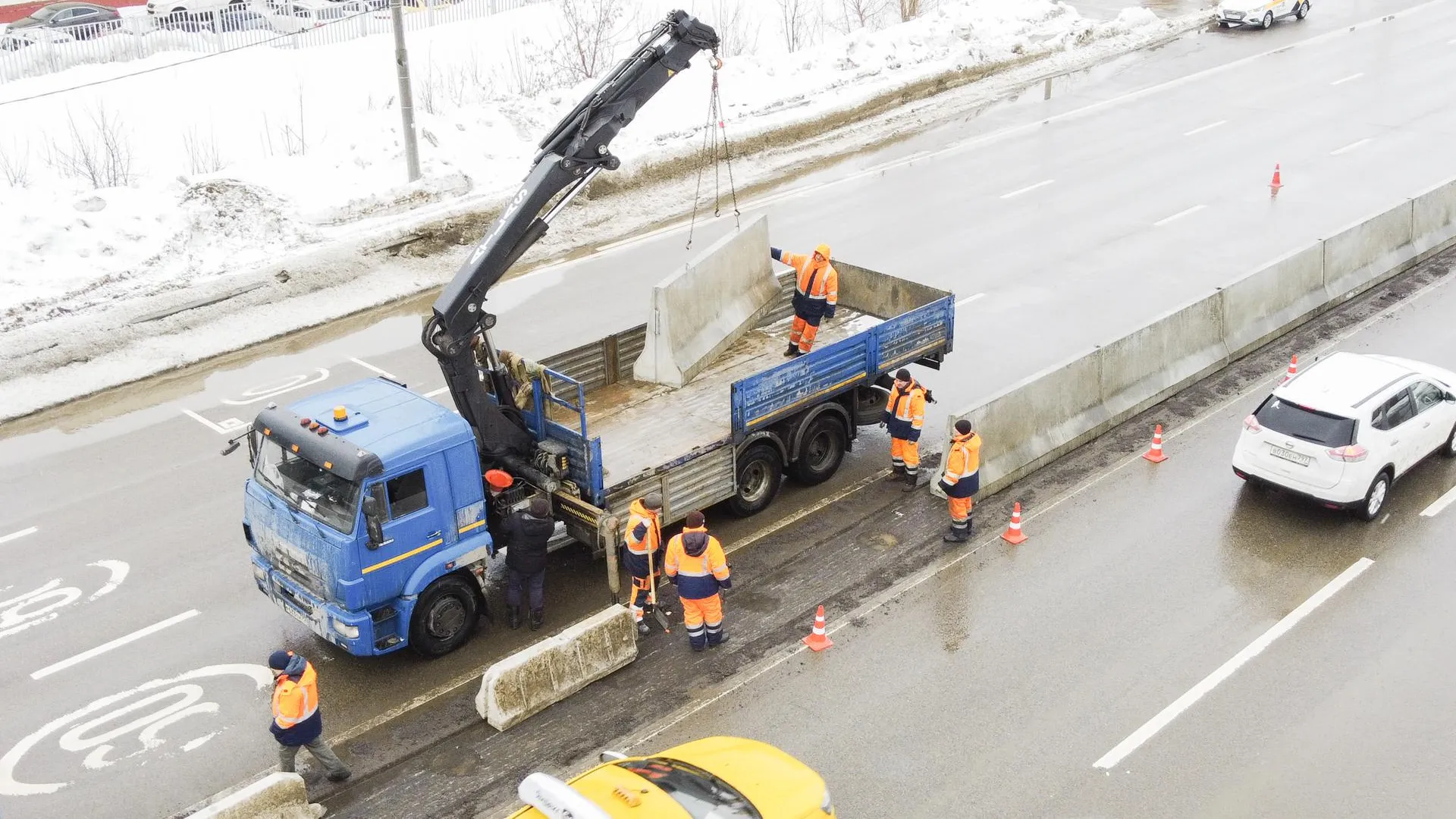 Новое ограждение установят на Осташковском шоссе в Мытищах в марте