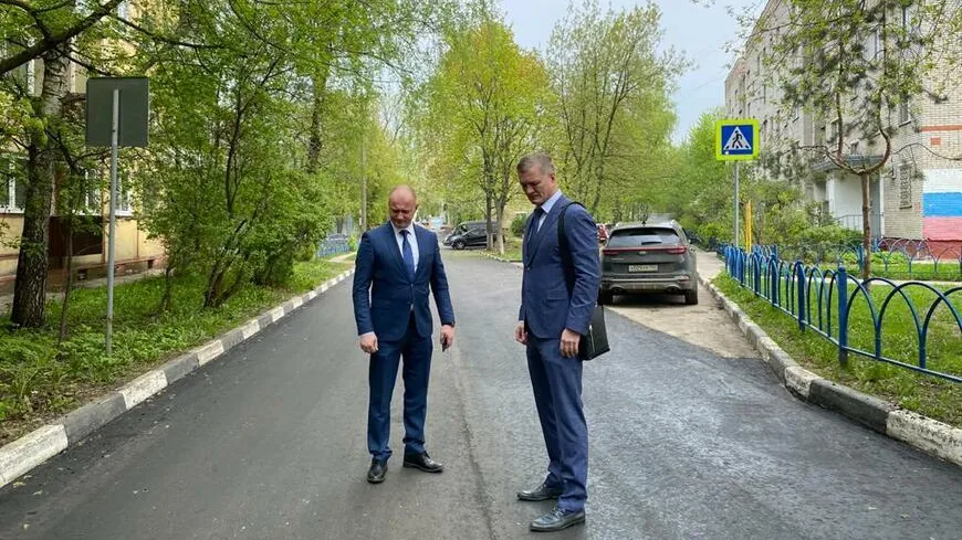 В поселке Красково Люберец отремонтировали дорогу к школе