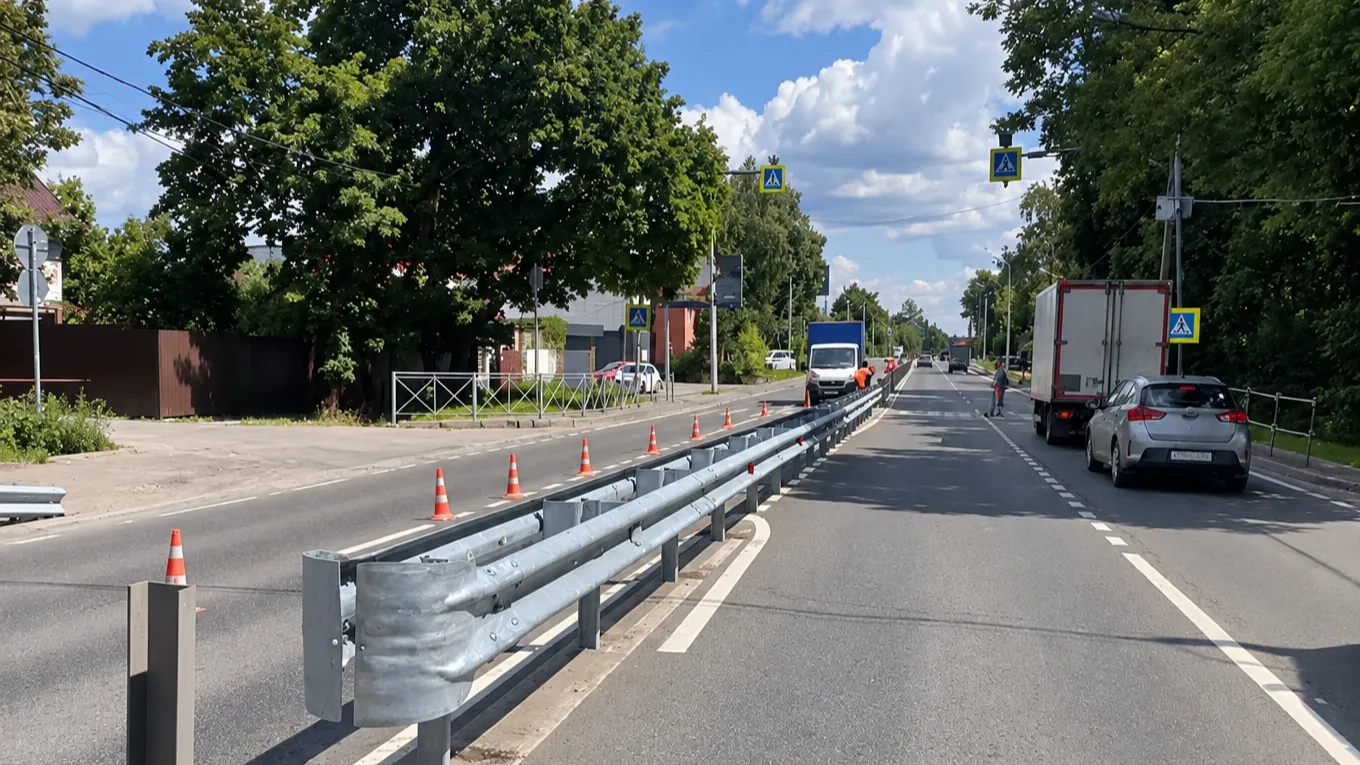 В Подмосковье установили дорожные ограждения на 257 участках