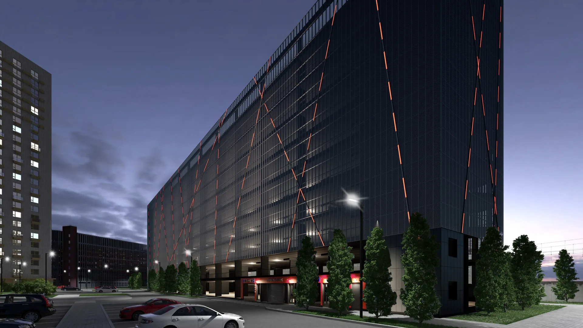 В Мытищах начали строить два паркинга на 1 тыс машино-мест