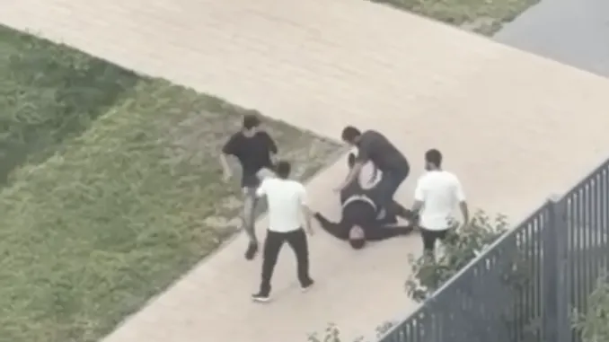 Массовая драка в ЖК «Жулебино-Парк» попала на видео