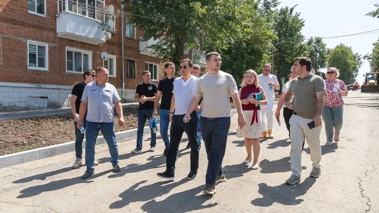 В Кашире продолжается благоустройство главной улицы исторического центра