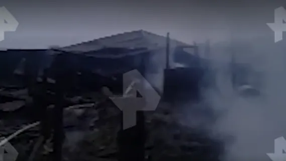 В Сети появилось видео с места пожара с восемью погибшими в Раменском округе