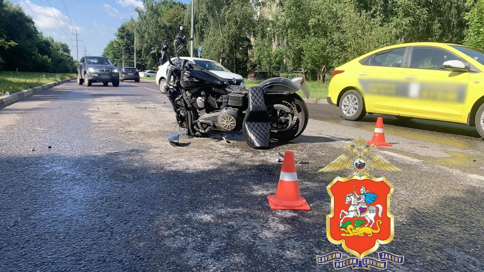 Байкер на Harley погиб после столкновения с легковушкой в Балашихе