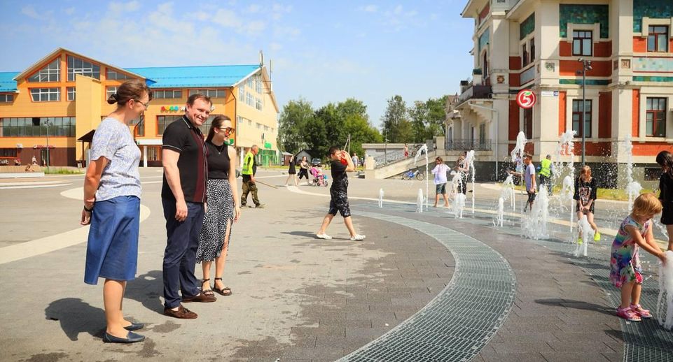 В Хотькове завершен первый этап реконструкции центральной площади