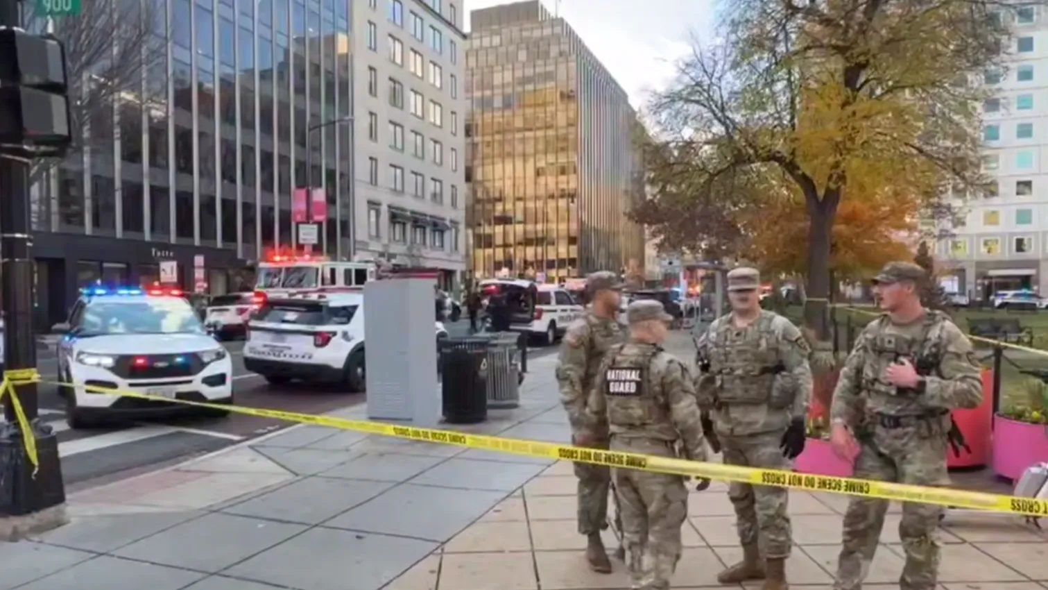 Двоих служащих Нацгвардии ранили при стрельбе в Вашингтоне