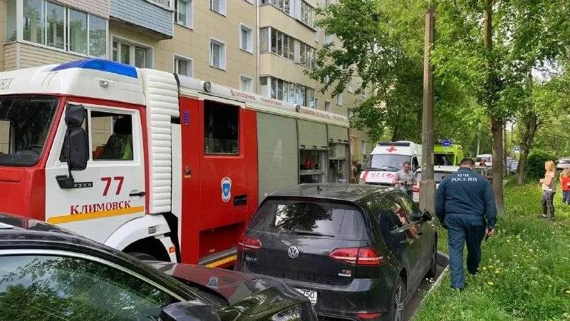 2 человека пострадали при пожаре в квартире на улице Ленина в Подольске