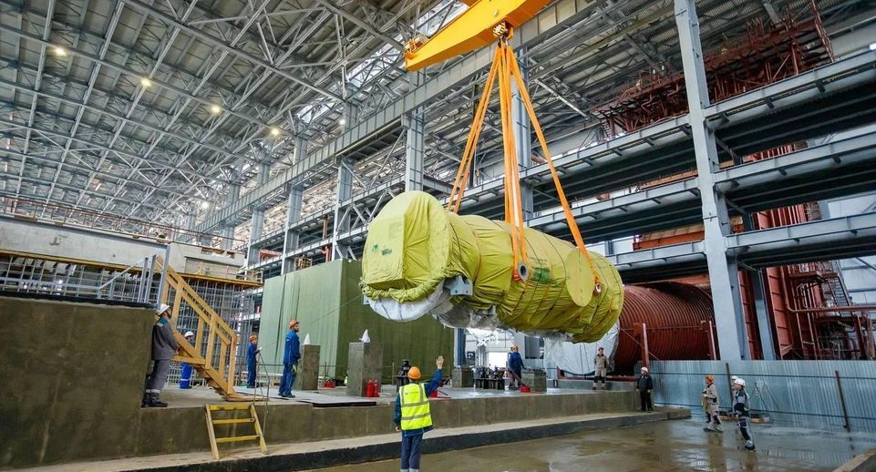 На Каширской ГРЭС установлена газовая турбина первого энергоблока