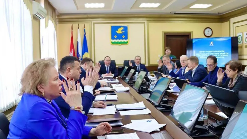Сергей  Мужальских, глава городского округа Ступино, выступил с отчетом о деятельности в 2024 году и планах на 2025 год
