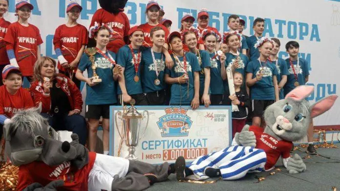 Школьники Подольска победили в «Веселых стартах» и выиграли 3 млн руб