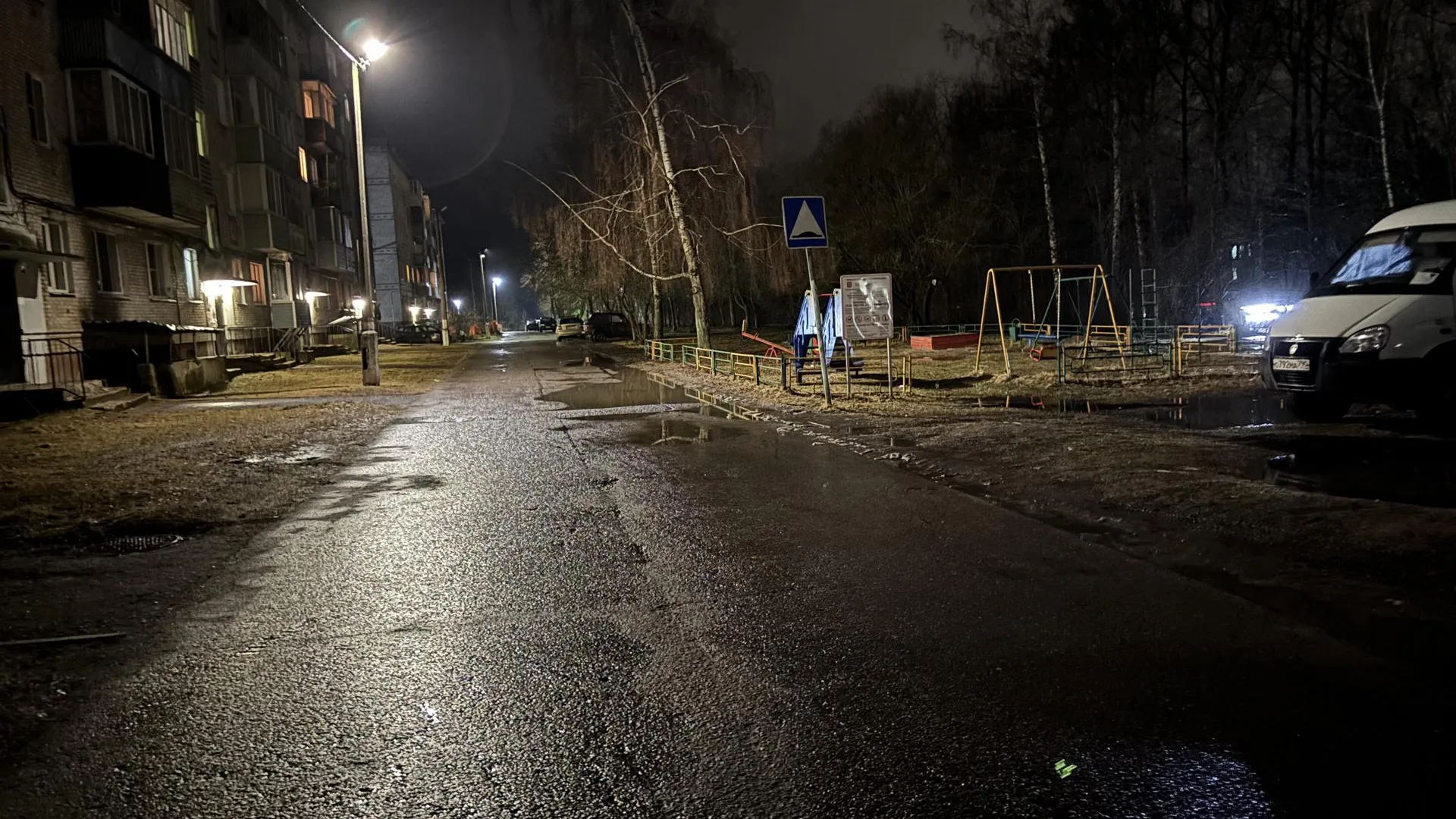 В Шатуре на проезде от улицы Первомайской к рошальской больнице появится освещение