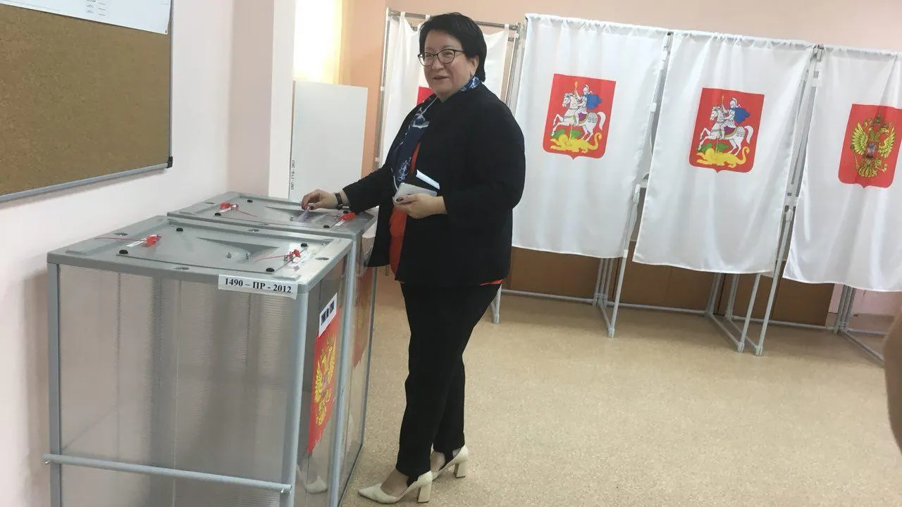 Хаймурзина проголосовала на выборах губернатора Московской области