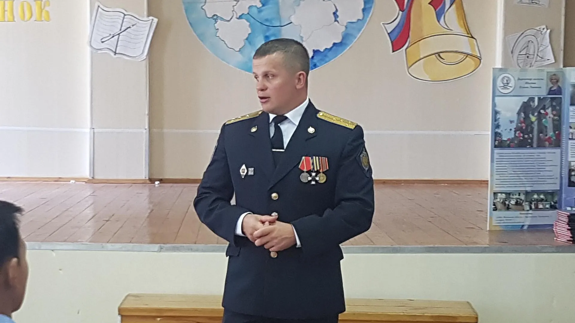 Лидер патриотического клуба провел лекцию о ЗОЖ для учащихся школы №8 в Красногорске