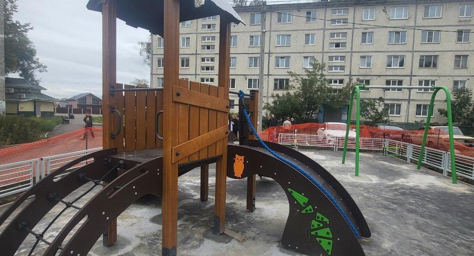 Детскую площадку в Сергиевом Посаде дополнят игровыми элементами