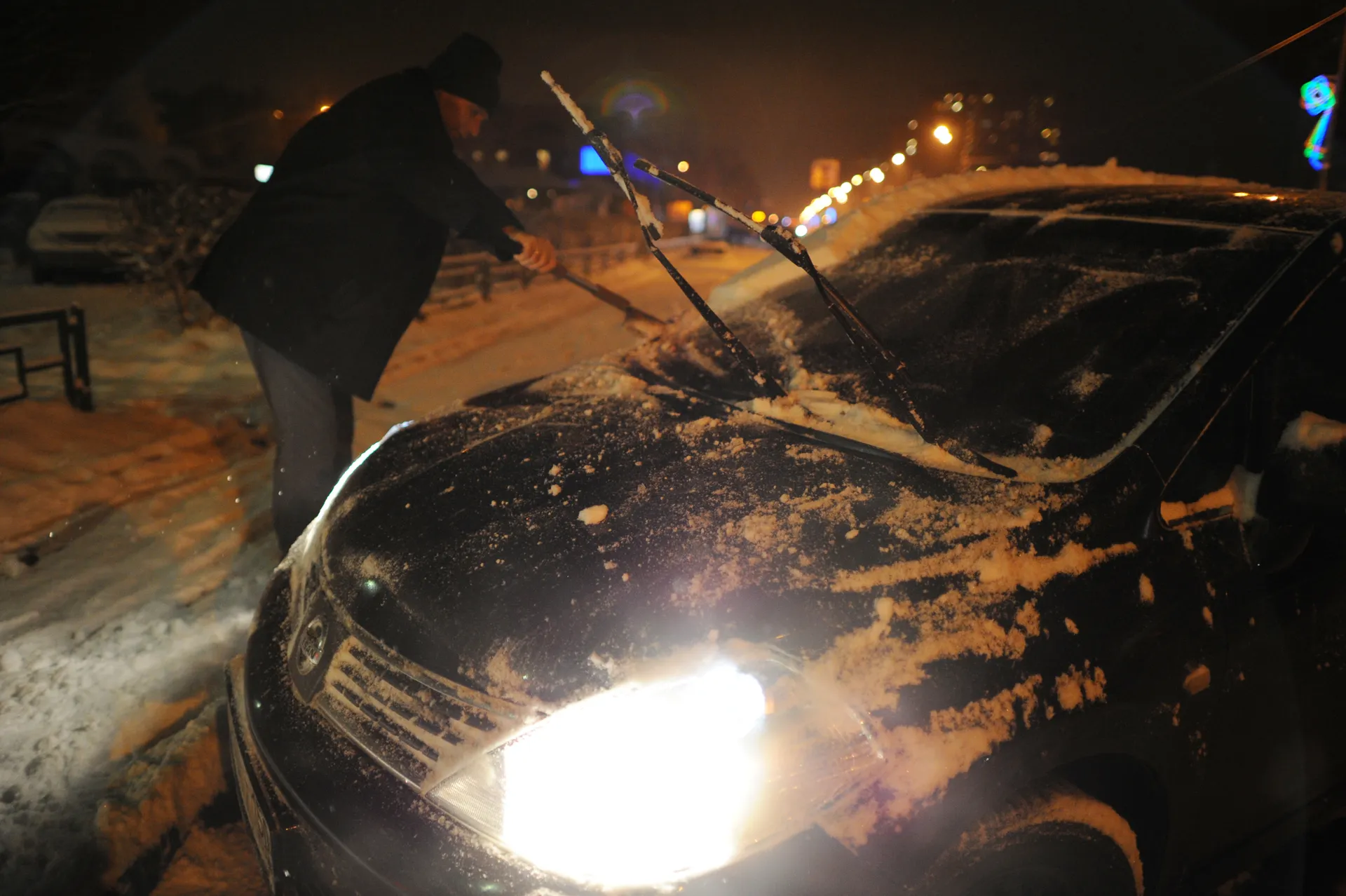 Снегопад в Троицке