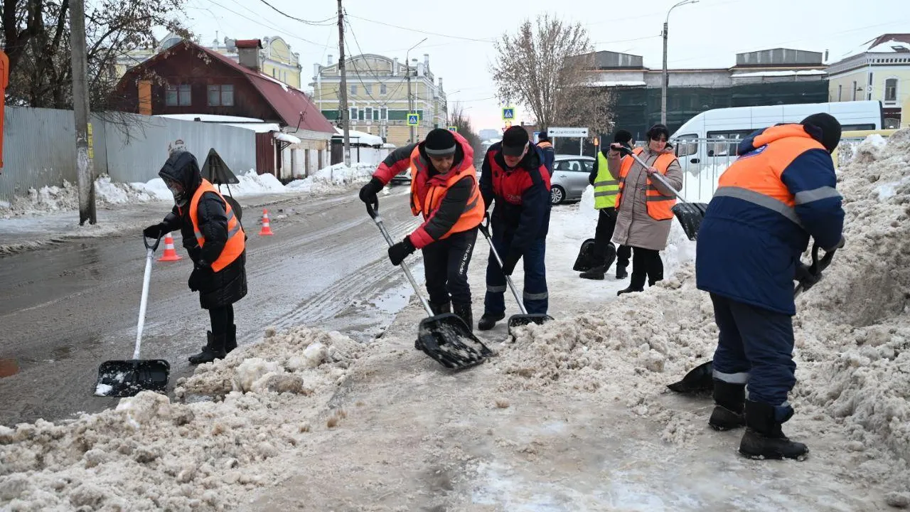 В Серпухове Подмосковья вывезли почти 75 тыс кубометров снега
