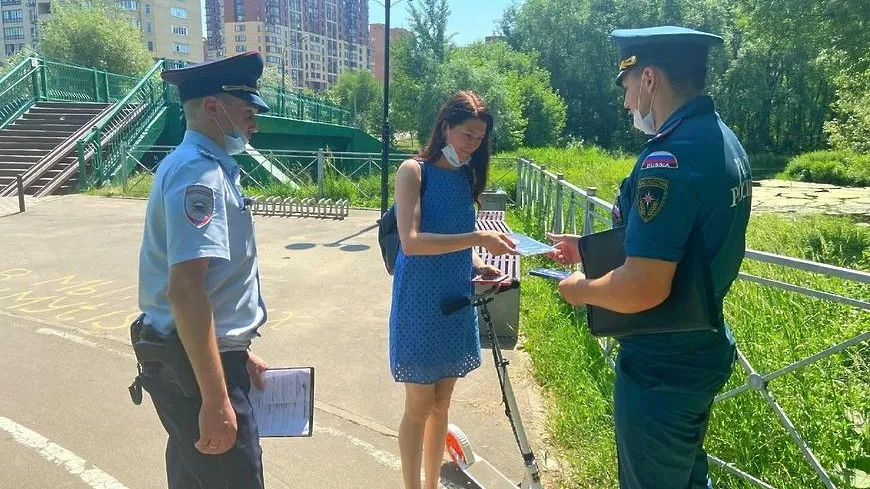 Жителям Мытищ напомнили правила пожарной безопасности