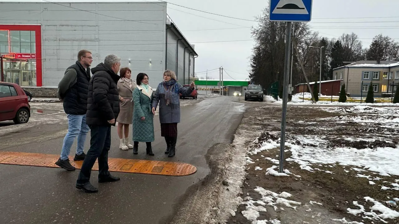 В Волоколамском городском округе установили новые лежачие полицейские