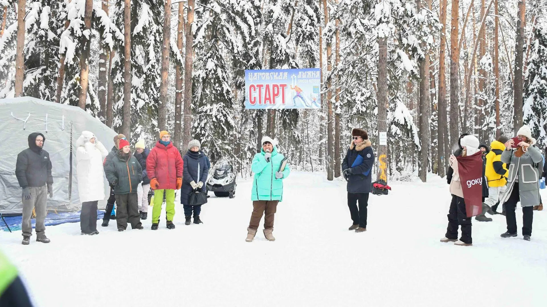 В Жуковском прошел первый в этом году лыжный забег