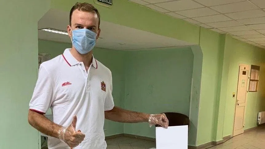 Подмосковные спортсмены активно голосуют по поправкам в Конституцию