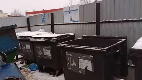 Мусор вывезли с контейнерной площадки на улице Маяковского в Балашихе после жалобы жителя