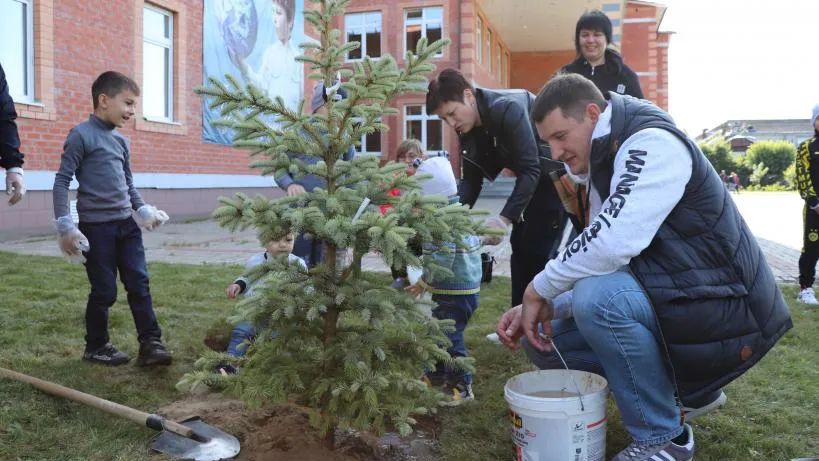 Более 500 деревьев высадили в Электрогорске
