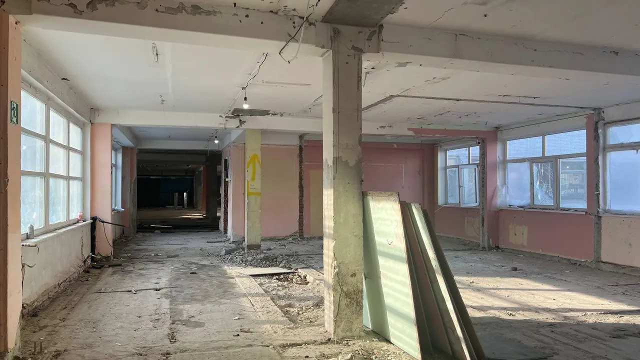 В Коломне продолжается капитальный ремонт здания школы на улице Шилова