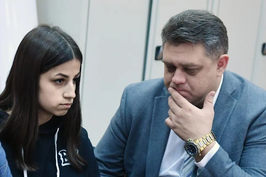 Ангелина Хачатурян в Басманном суде Москвы