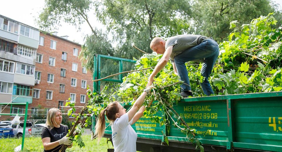 В Кашире прошел субботник в рамках подготовки ко Дню города