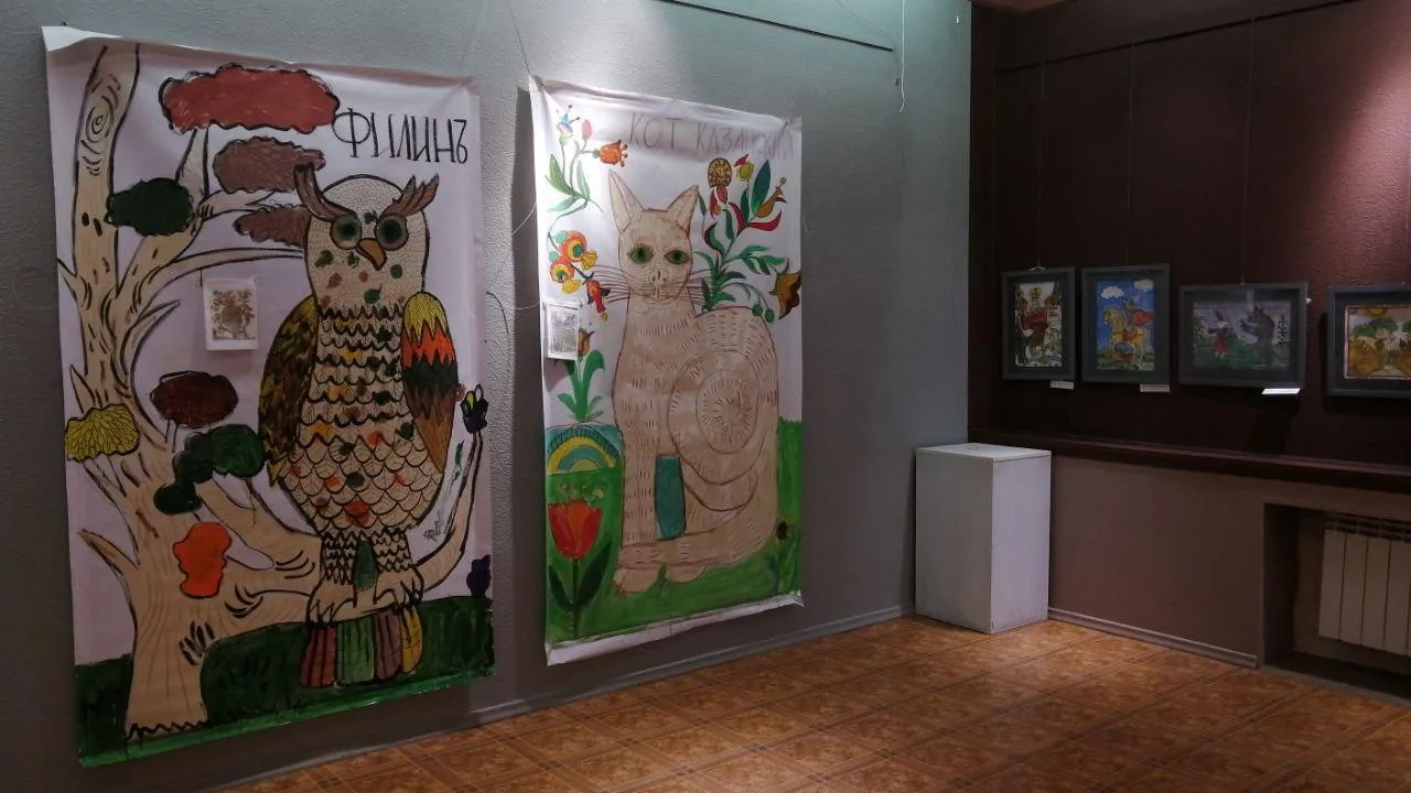 В Раменском открылась выставка детских работ «Русский лубок»