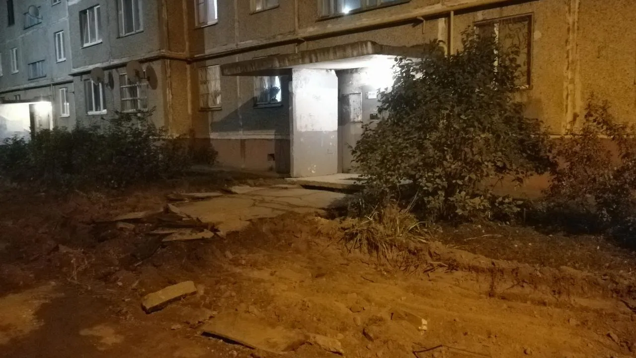 Двор на Советской улице в Подольске приведут в порядок к середине октября 2018 года