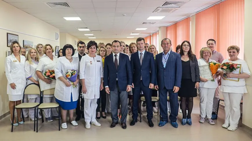 Благодарности и грамоты вручили коллективу роддома Балашихи за работу в пандемию