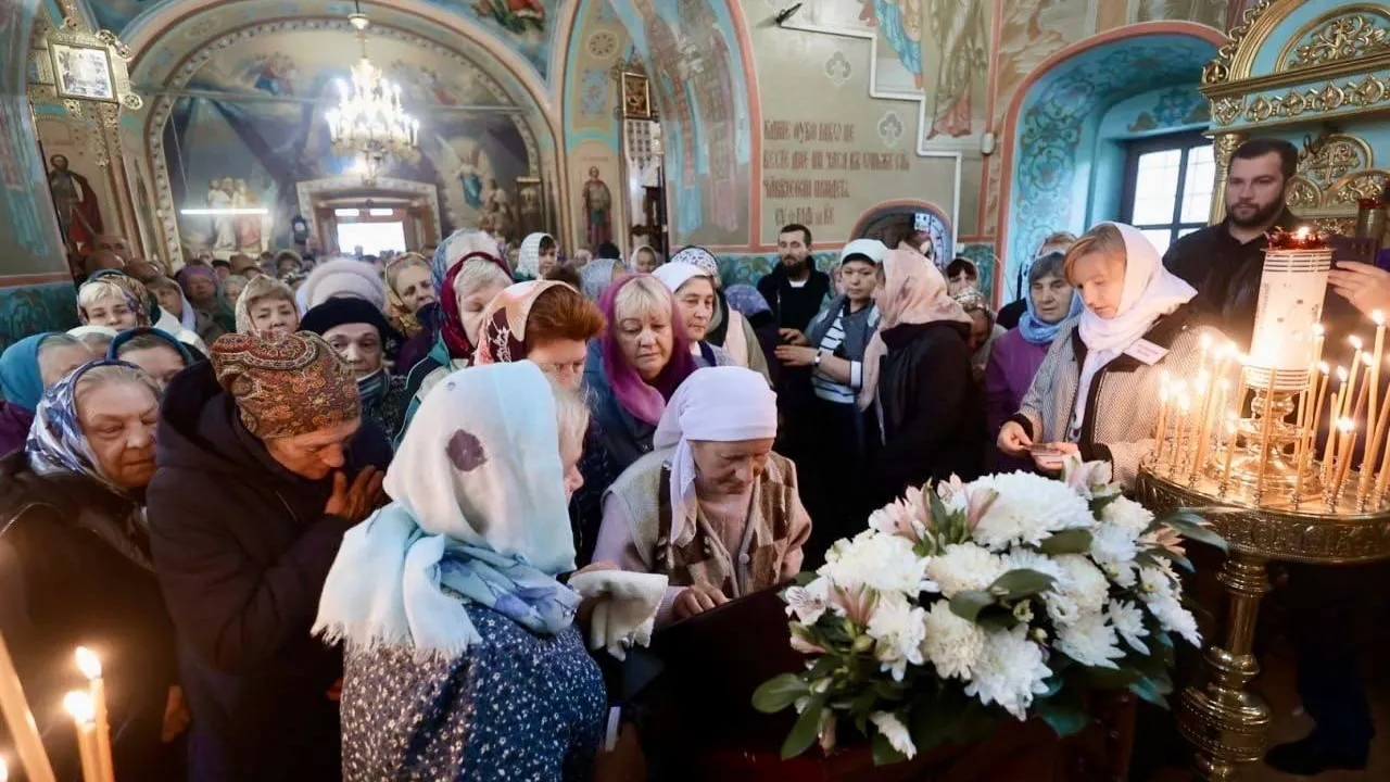 Жители Чехова приняли участие во Всероссийском молебне о Победе на СВО
