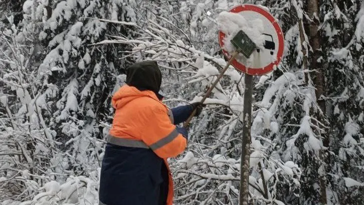 Дорожники отремонтировали знаки на региональных дорогах в десяти округах Подмосковья