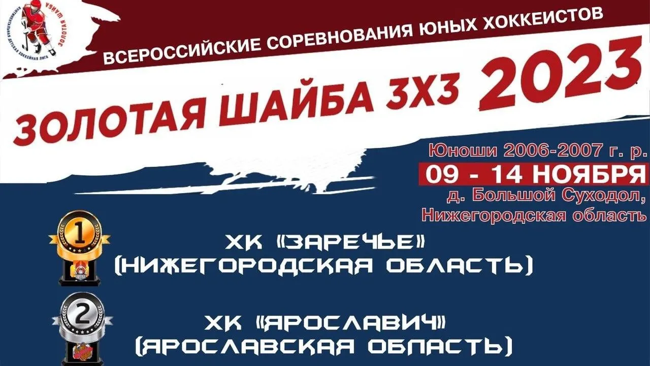 Три хоккейные команды из Подмосковья стали призерами турнира «Золотая шайба» 3х3
