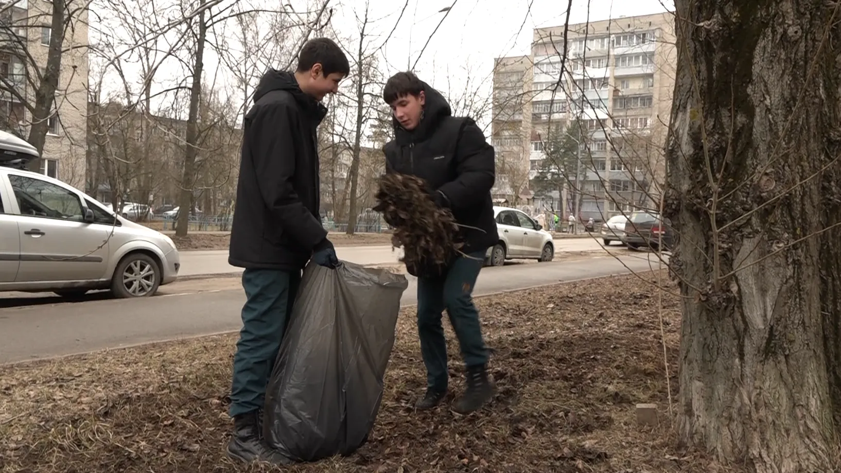 Порядка 600 студентов вышли на субботник в Дубне